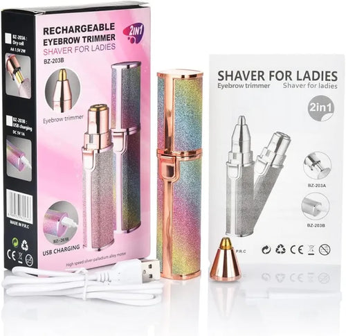 Portable Facial Hair Remover - Glitter Design